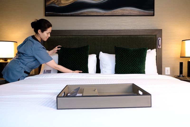 Housekeeping in a luxury vacation home