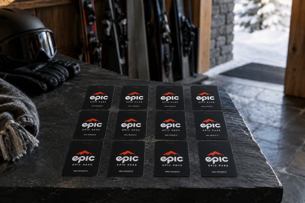 Ski lift tickets ready for a mountain stay